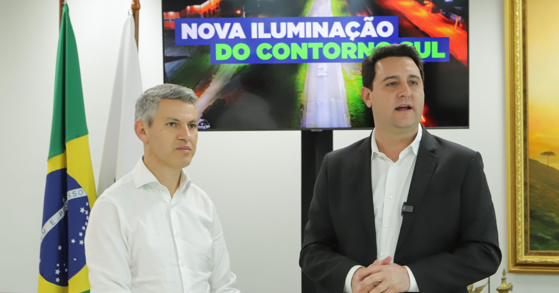 Obra de iluminação do Contorno Sul de Curitiba é concluída pelo Governo do Estado