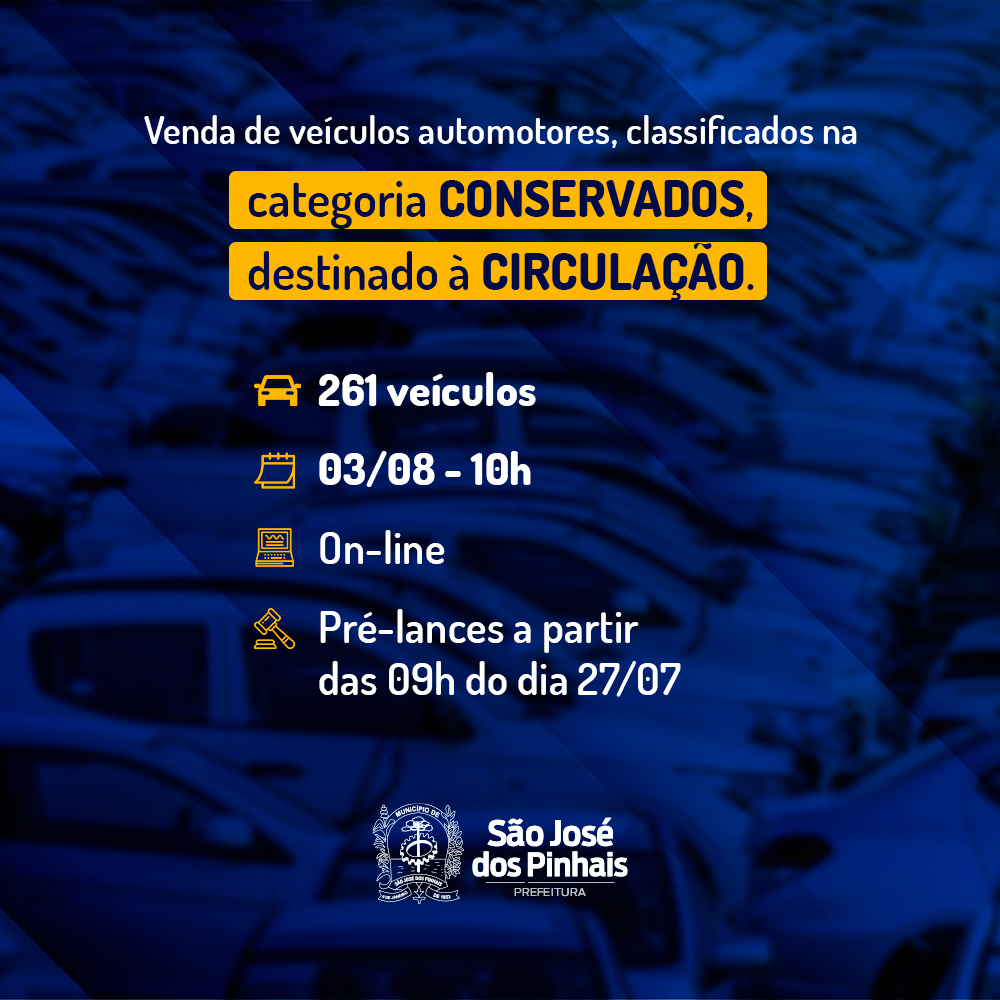 Prefeitura De São José Dos Pinhais Realiza Leilão De Automóveis Em Agosto Card 2 Prefeitura De São José Dos Pinhais Realiza Leilão De Automóveis Em Agosto