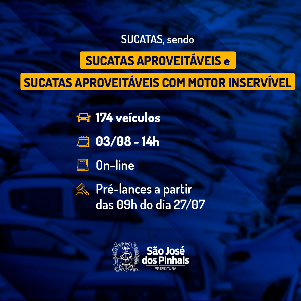 Prefeitura De São José Dos Pinhais Realiza Leilão De Automóveis Em Agosto Card 3 Prefeitura De São José Dos Pinhais Realiza Leilão De Automóveis Em Agosto