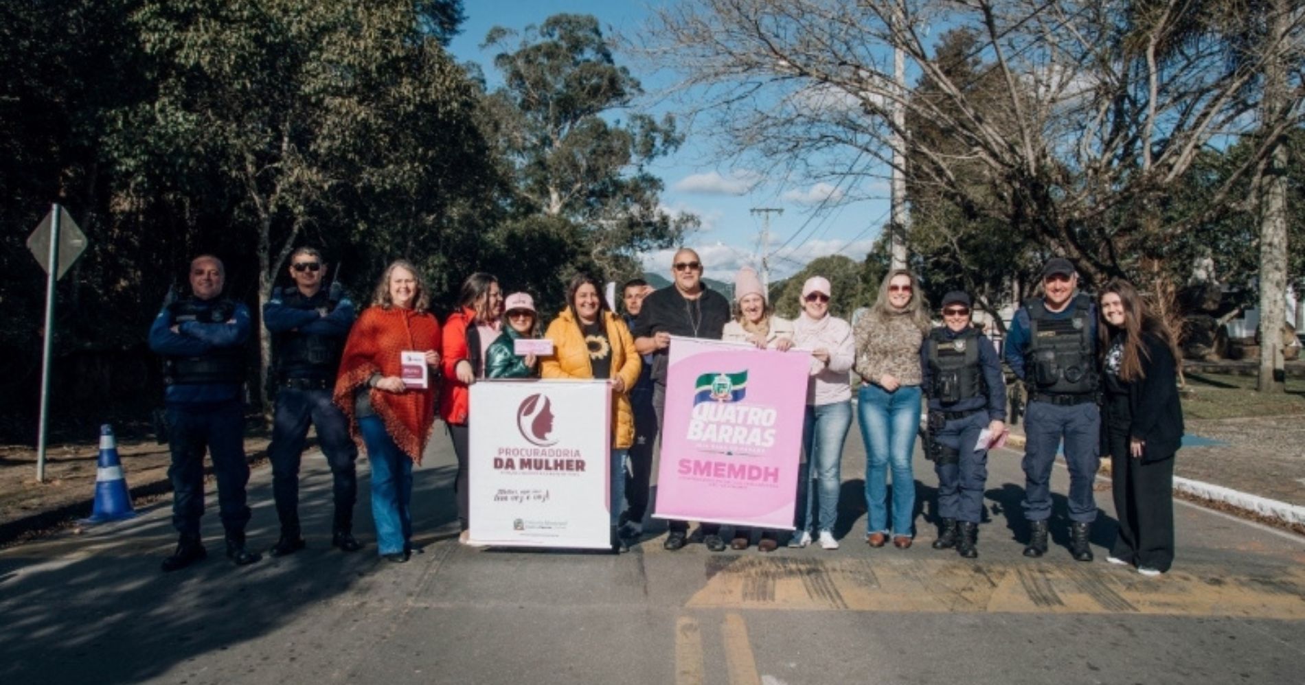 Quatro Barras promove ações de conscientização para combate ao feminicídio