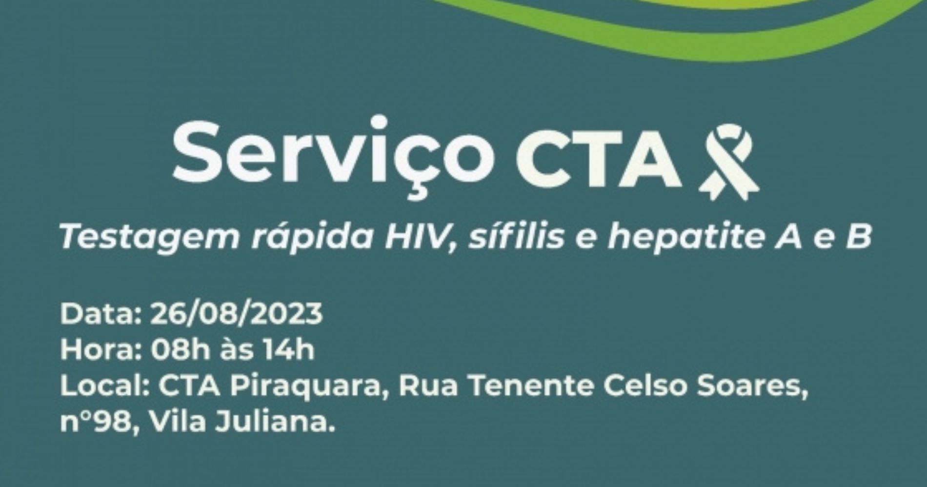 CTA promoverá mutirão de testes rápidos no próximo sabádo em Piraquara