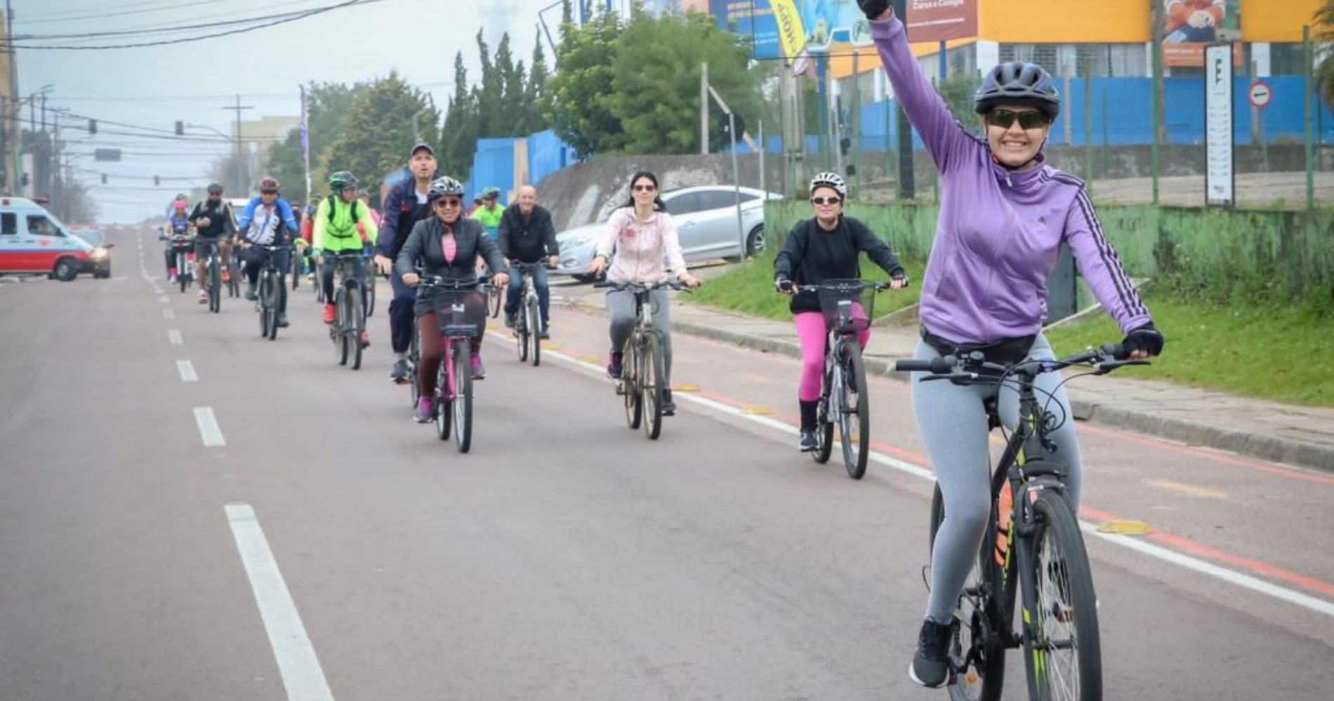 Cerca de 100 participantes se uniram para o passeio ciclístico em São José dos PinhaisCerca de 100 participantes se uniram para o passeio ciclístico em São José dos Pinhais