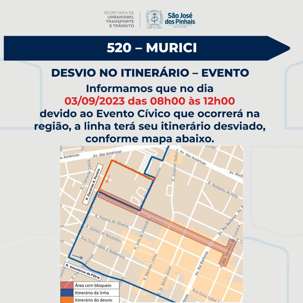 Desfile Cívico-Militar: Saiba Sobre Os Desvios Nos Itinerários Dos Transportes Coletivos No Domingo (3) Em São José Dos Pinhais 28798Ffa F49A 445B 9583 9E662F50F49E 1024X1024 1 Desfile Cívico-Militar: Saiba Sobre Os Desvios Nos Itinerários Dos Transportes Coletivos No Domingo (3) Em São José Dos Pinhais