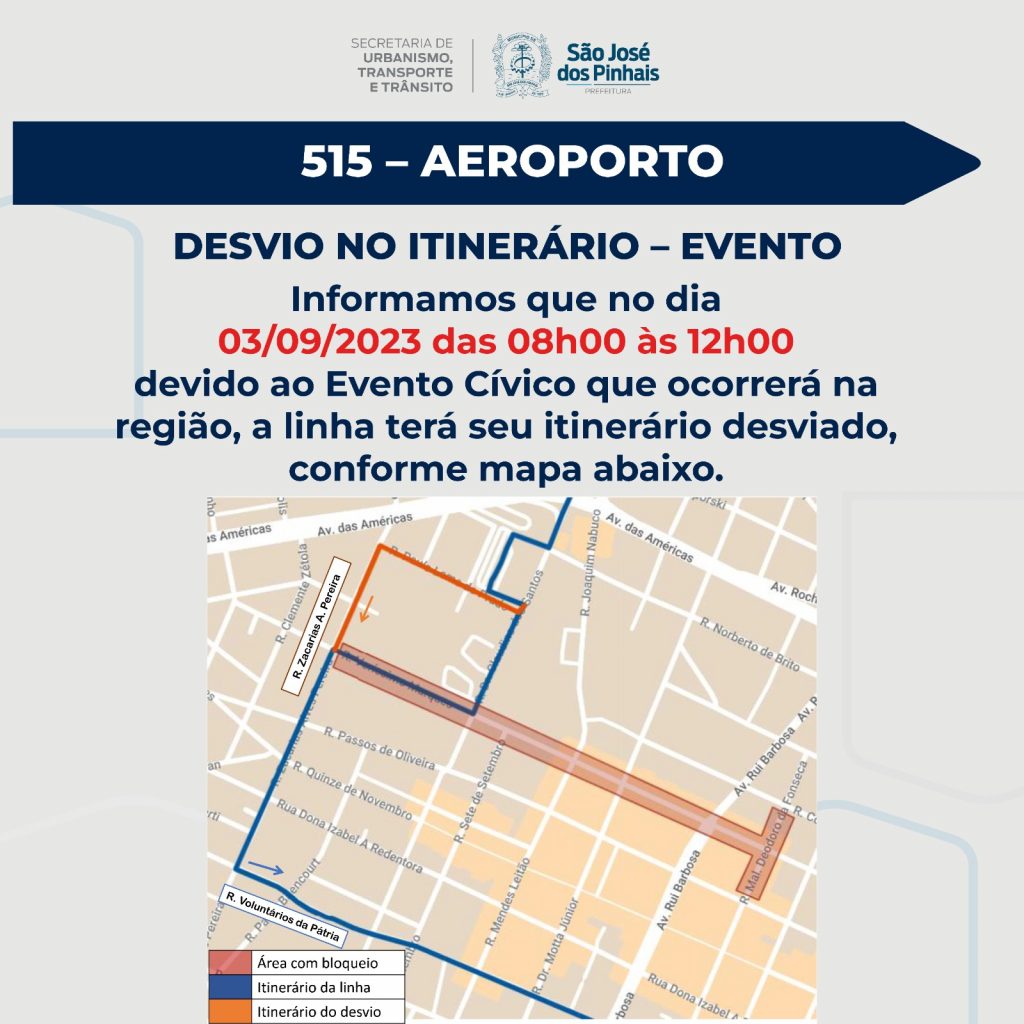 Desfile Cívico-Militar: Saiba Sobre Os Desvios Nos Itinerários Dos Transportes Coletivos No Domingo (3) Em São José Dos Pinhais 4C8D8Ac7 1711 45F8 9Bca 213E4114354A 1024X1024 1 Desfile Cívico-Militar: Saiba Sobre Os Desvios Nos Itinerários Dos Transportes Coletivos No Domingo (3) Em São José Dos Pinhais
