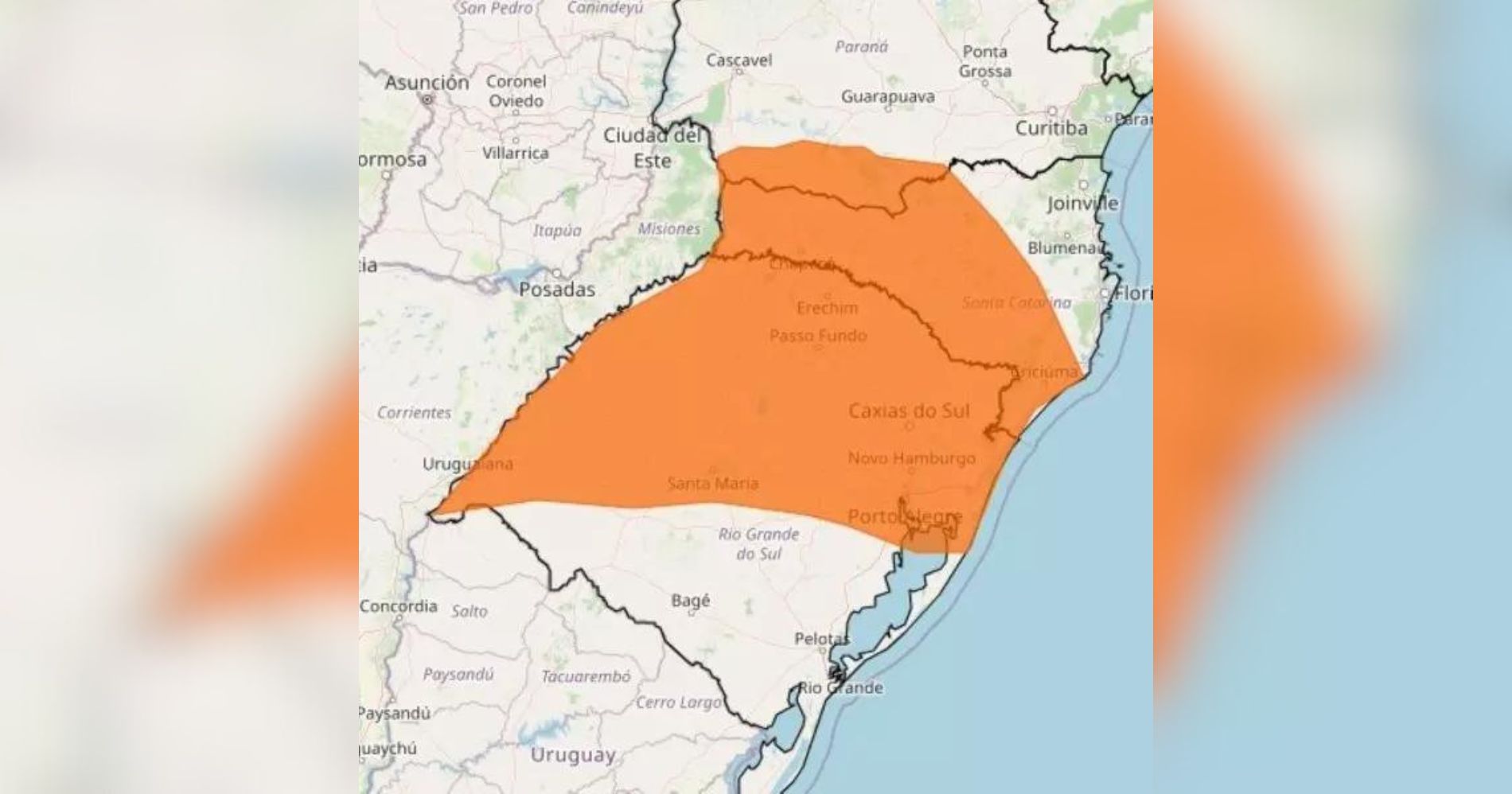 Alerta laranja: Chuvas intensas retornam ao Paraná com ventos de até 100 km/h e granizo