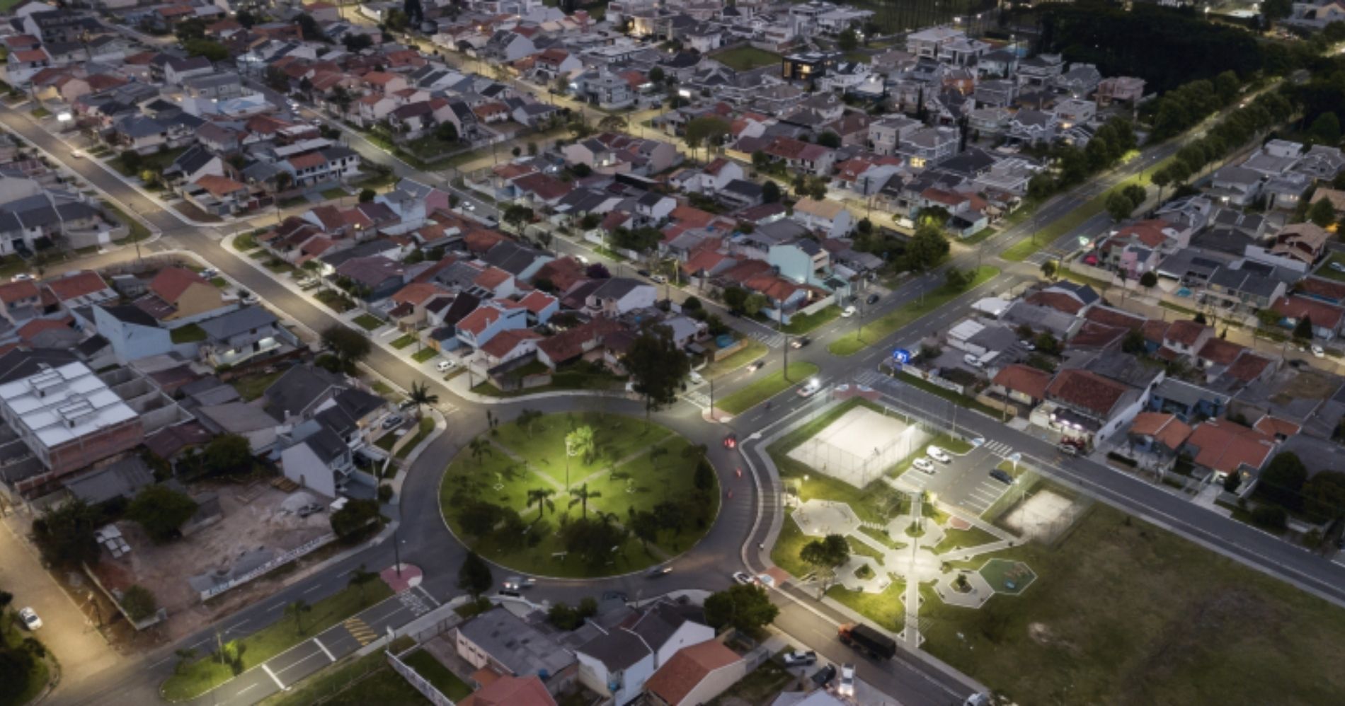 Pineville torna-se o segundo bairro de Pinhais iluminado por LEDs