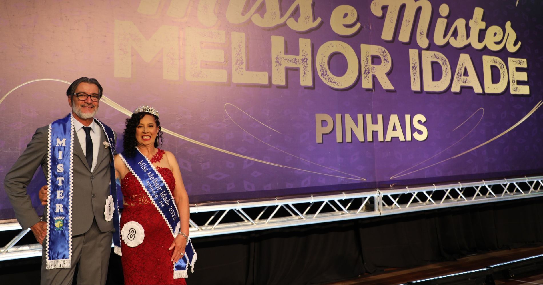 Pinhais reverencia os eleitos Miss e Mister da Melhor Idade