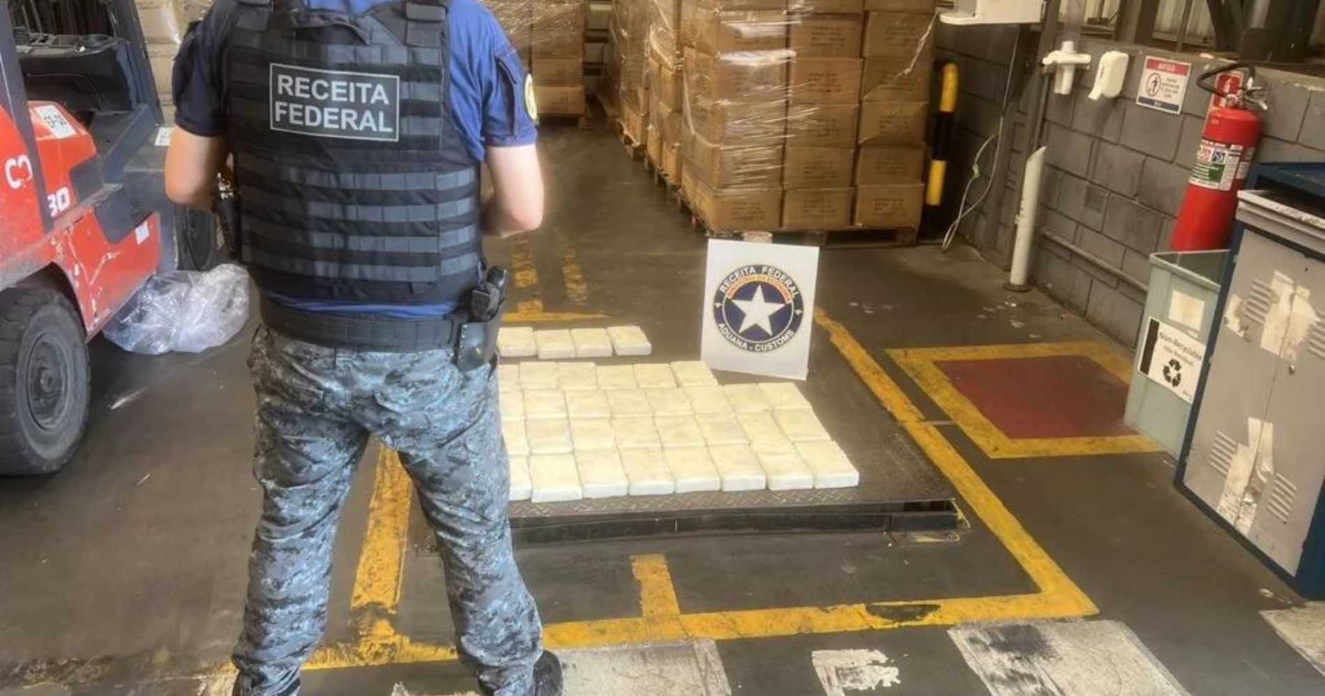 Apreendidos mais de 37 quilos de cocaína em motor de contêiner no Porto de Paranaguá