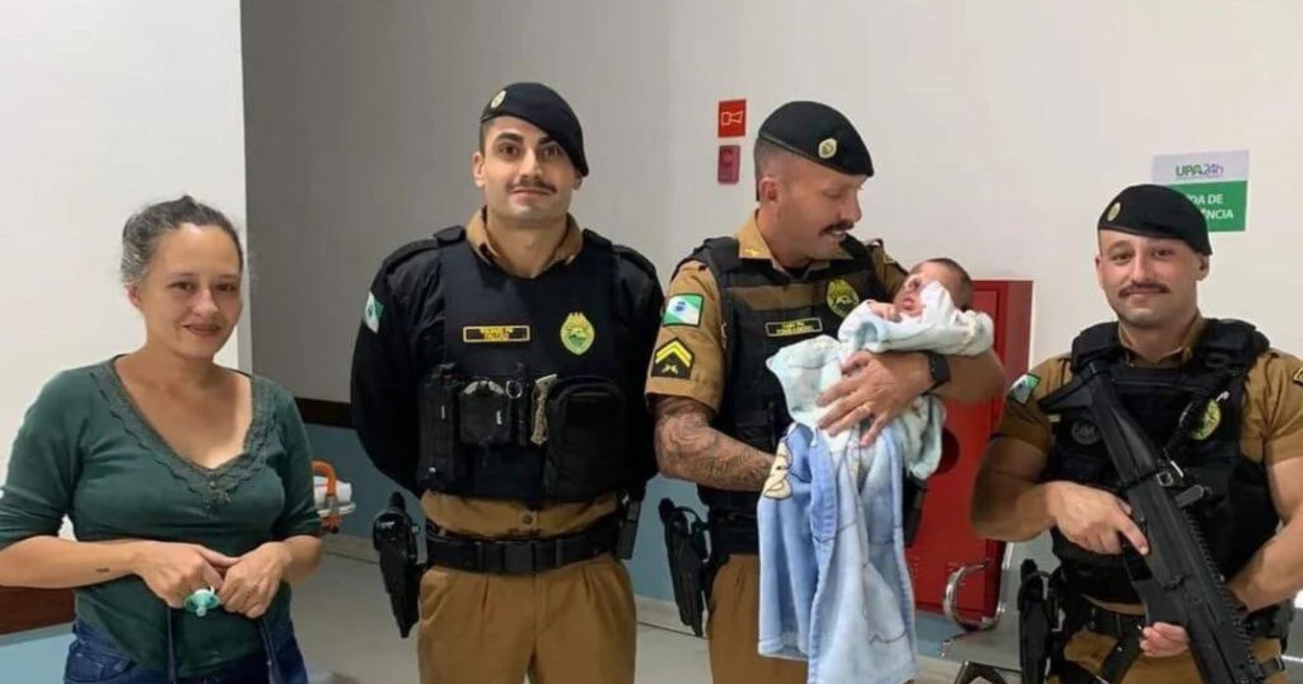 Bebê de dois meses se afoga durante banho e é salvo por policial militar em São José dos Pinhais