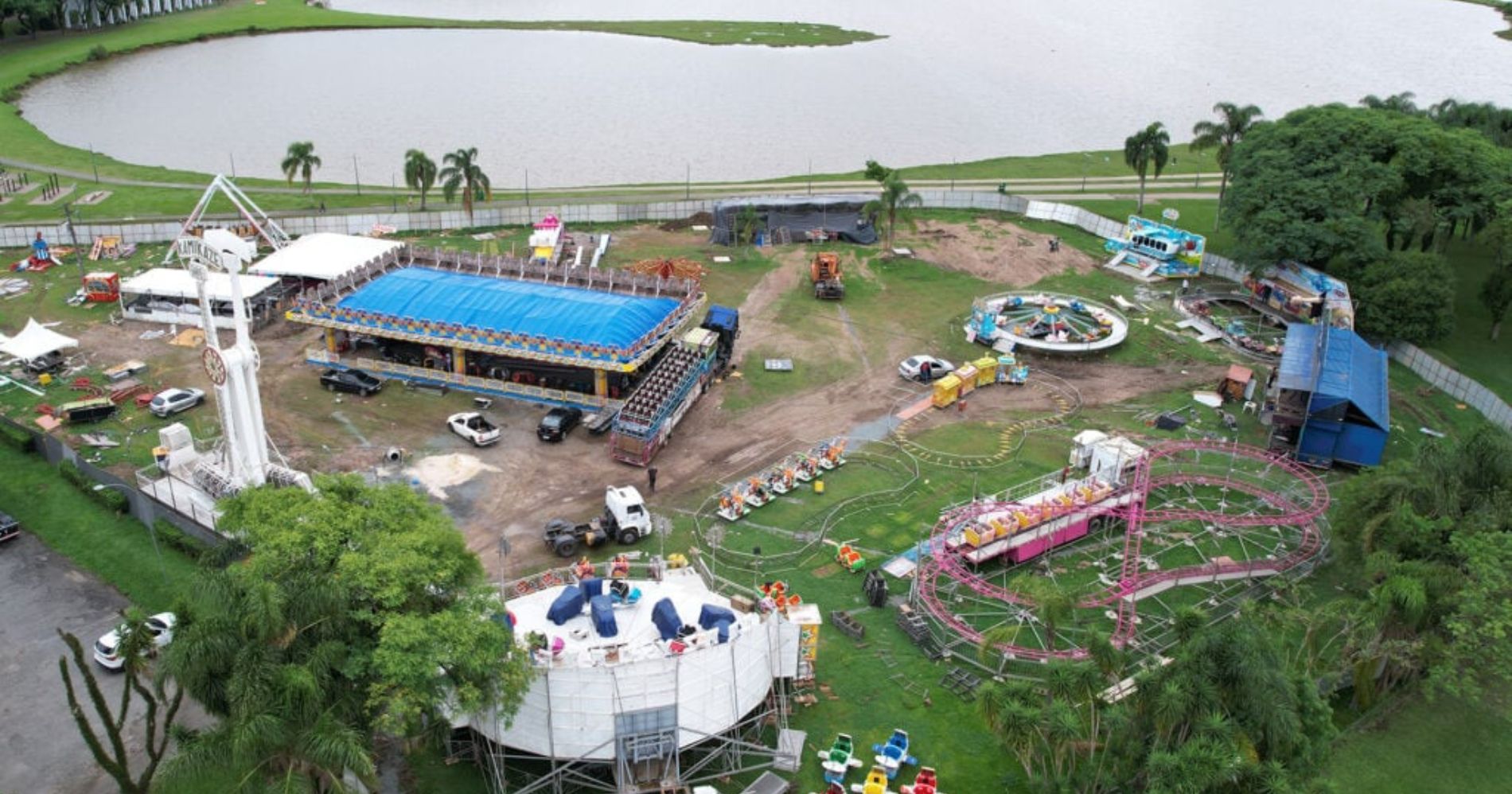 Inauguração do Parque de Diversões no Barigui, em Curitiba, está marcada para o próximo sábado