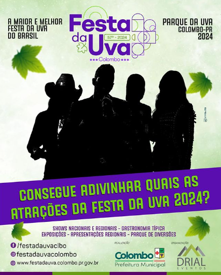 Ano De 2024 Começa Com Festa Nos Municípios Da Rmc Postagem Misteriosa No Instagram Da Prefeitura De Colombo Mostra Quem Seriam Os Artistas Cotados Para A Festa Ano De 2024 Começa Com Festa Nos Municípios Da Rmc