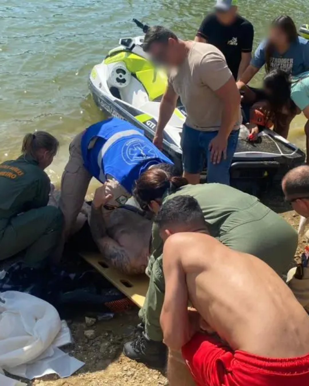 Casal sofre fraturas em acidente com jet ski na Represa do Capivari