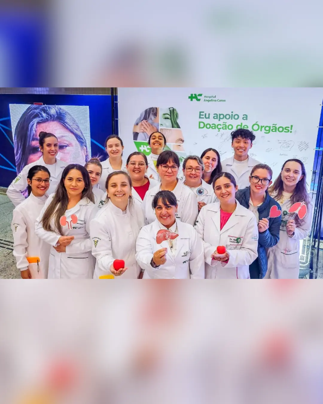 Hospital Angelina Caron realiza campanha de conscientização sobre doação de órgãos no Afonso Pena