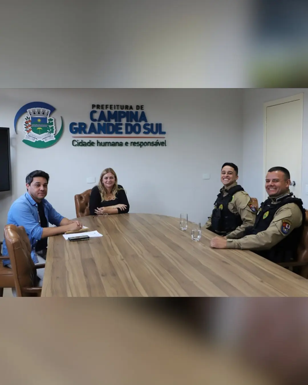 Prefeita e novo comandante da PM estreitam laços para reforço da segurança em Campina Grande do Sul 