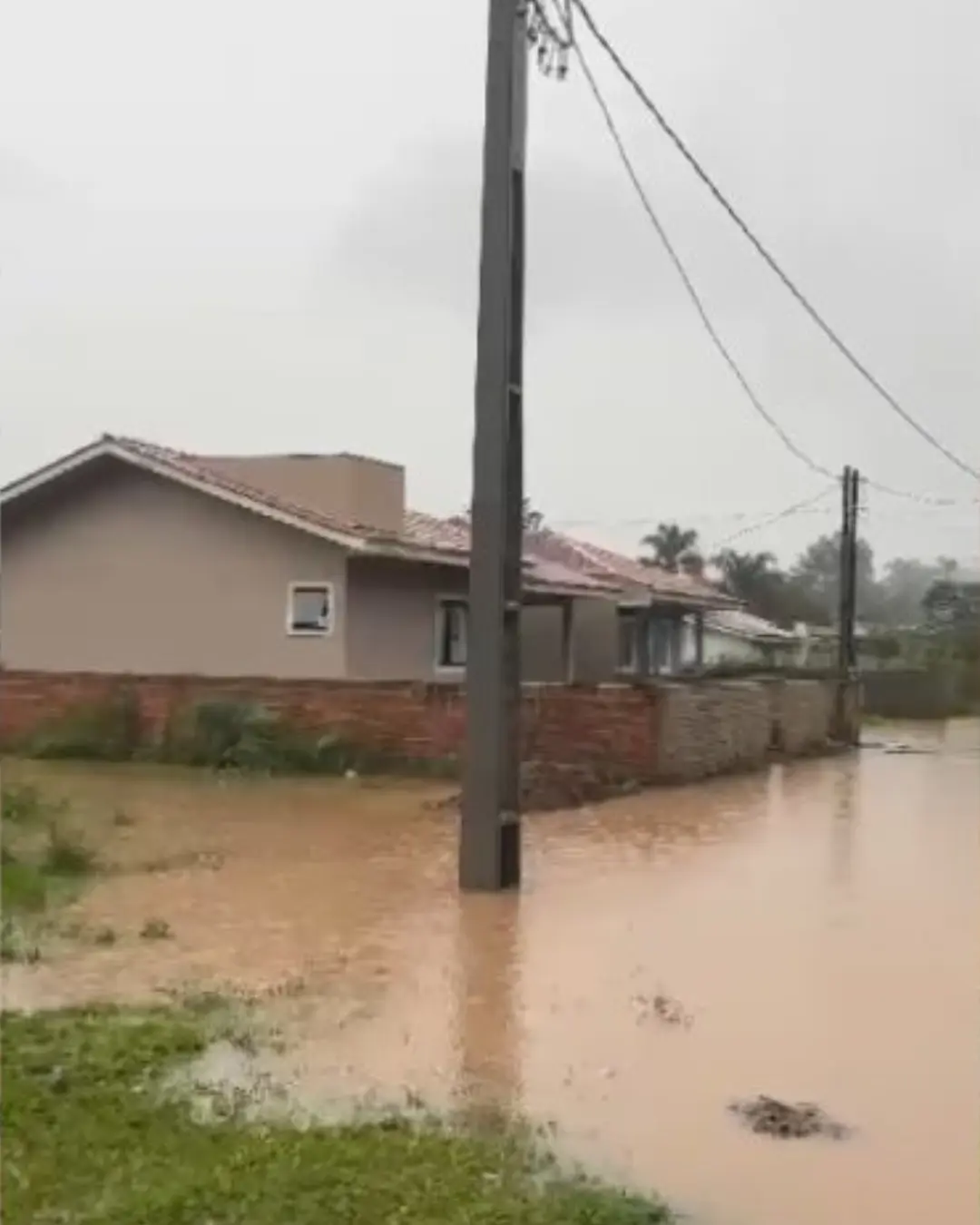 Fortes chuvas provocam alagamentos em Pinhais, afetando centenas de casas