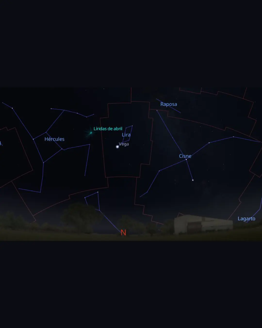 Chuva de meteoros Líridas será visível na madrugada de 22 de abril no Paraná, aponta Simepar
