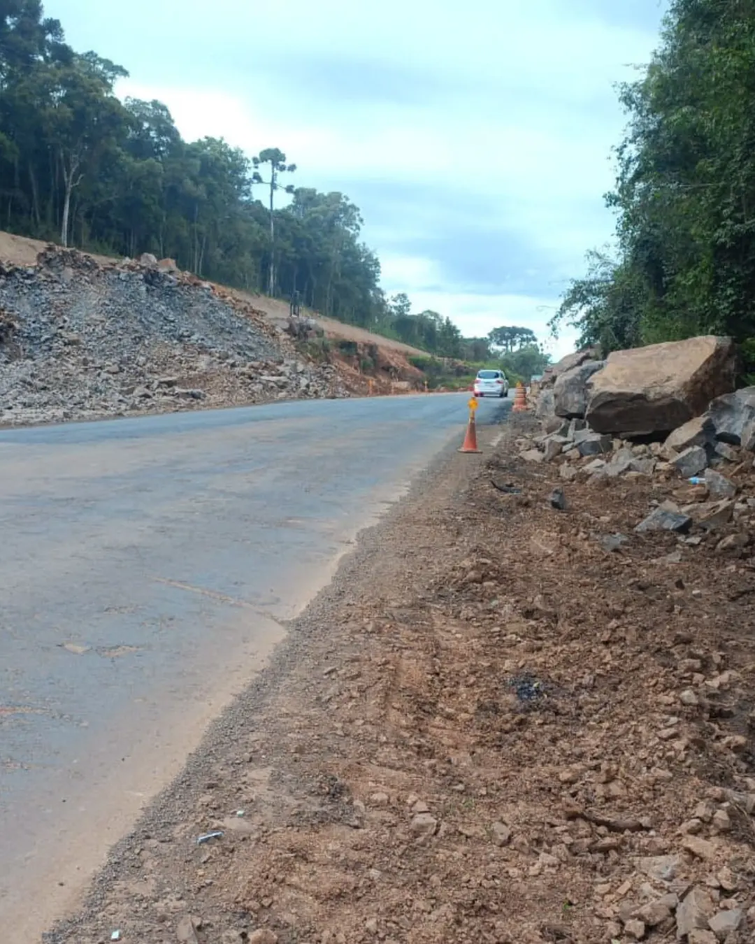 Trecho da PRC-466 em Guarapuava será interditado na segunda-feira (28) para detonação de rochas
