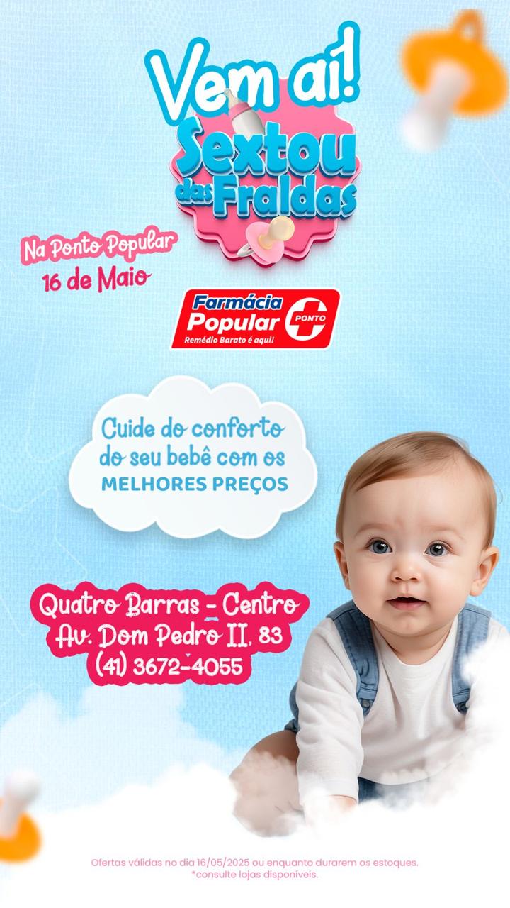 Farmácia Ponto Popular De Quatro Barras Realiza “Sextou Das Fraldas” Farmácia Ponto Popular De Quatro Barras Realiza “Sextou Das Fraldas”