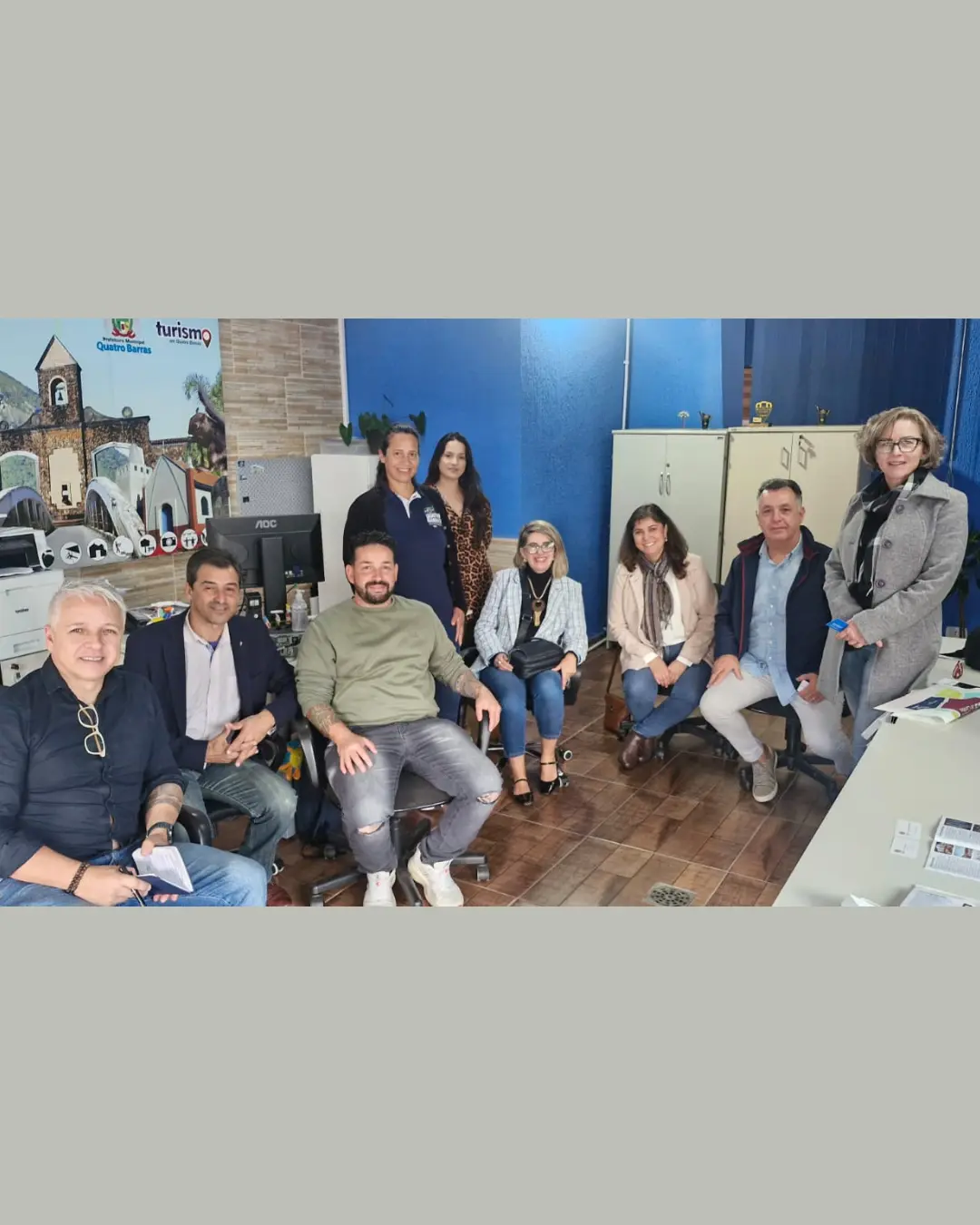 Quatro Barras recebe comitiva da SEDRMC para discutir novos rumos do turismo local