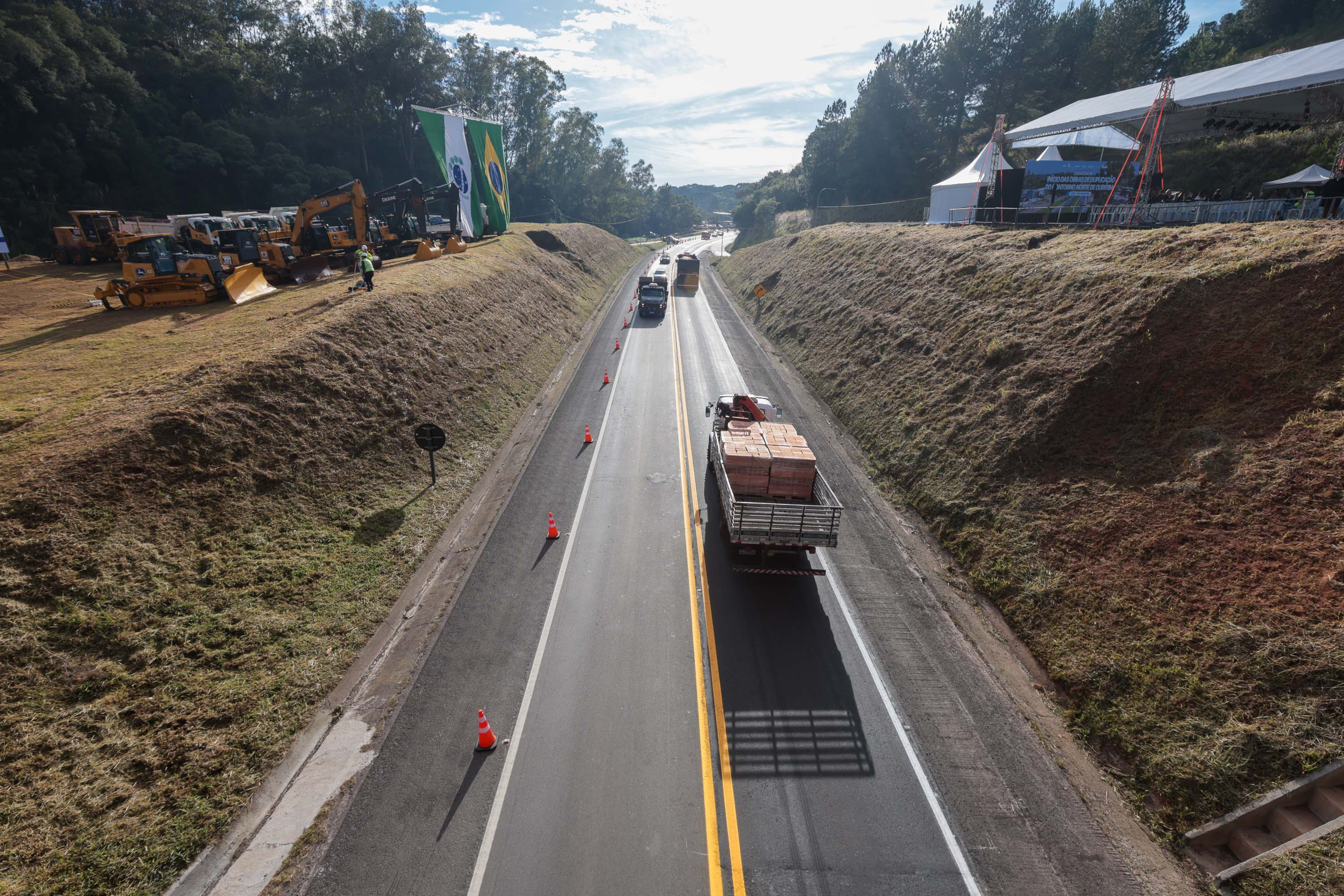 Duplicação do Contorno Norte de Curitiba inicia maior pacote rodoviário do Brasil