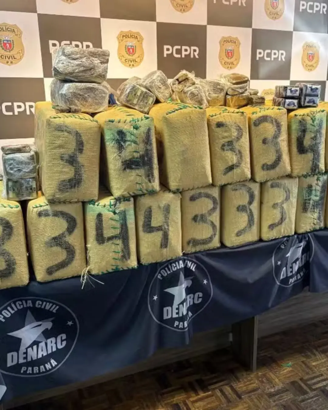 Polícia Civil realiza segunda maior apreensão de haxixe da história em Campina Grande do Sul