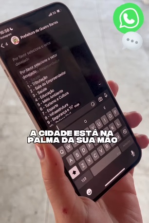 Quatro Barras lança atendimento via WhatsApp e aproxima Prefeitura da população