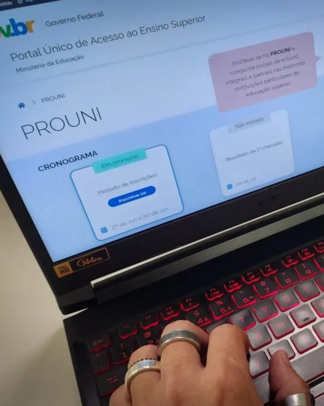 MEC publica resultados do ProUni do 2º semestre; 211 mil bolsas foram ofertadas