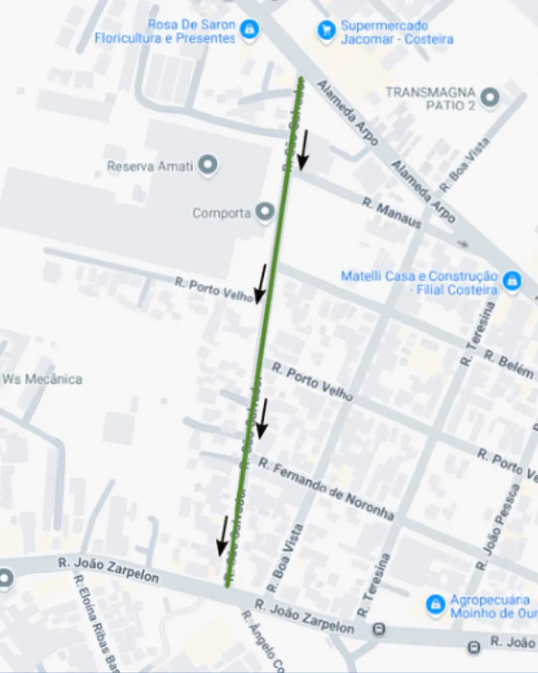 Rua São Salvador passa a ter sentido único em São José dos Pinhais