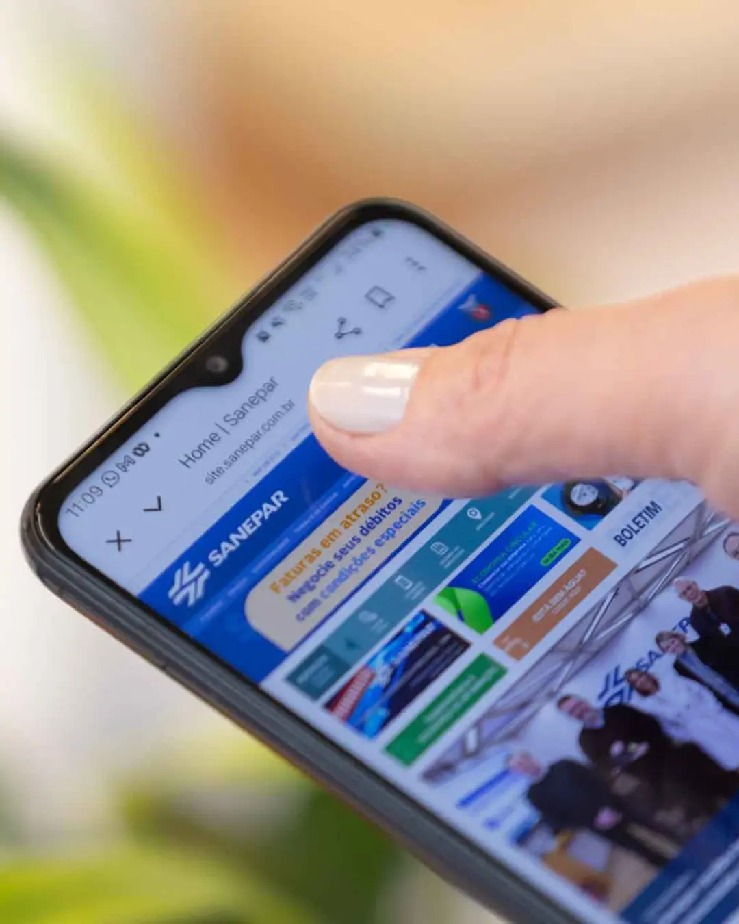 Sanepar alerta sobre sites falsos e riscos de golpes no pagamento de faturas