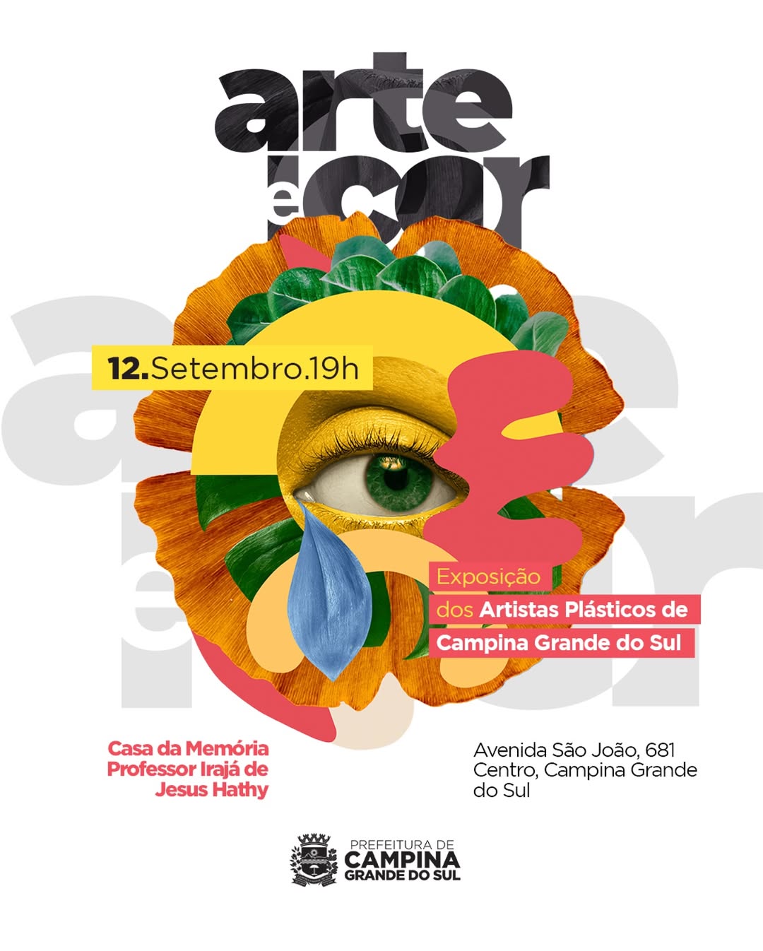 Arte e Cor” valoriza talentos de Campina Grande do Sul em exposição cultural nesta sexta-feira (12)