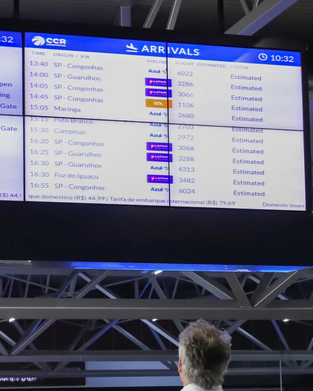 Movimento nos aeroportos do Paraná cresce 19,9% em agosto com mais de 735 mil passageiros