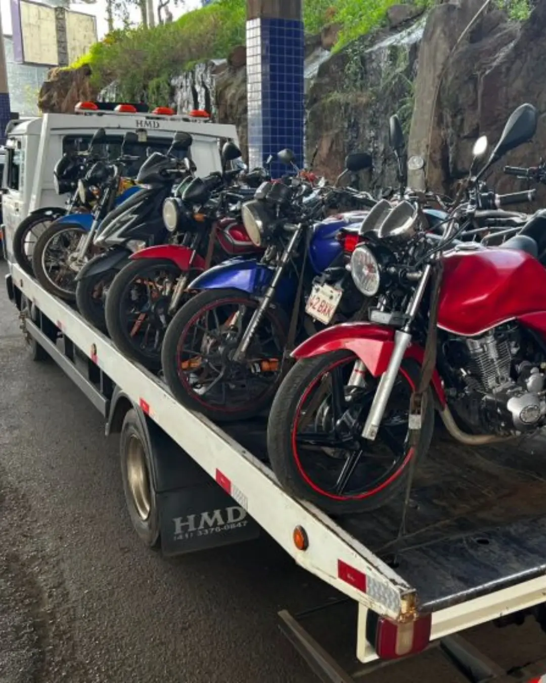 PRF apreende 55 motos irregulares de origem estrangeira na BR-277, em Foz do Iguaçu