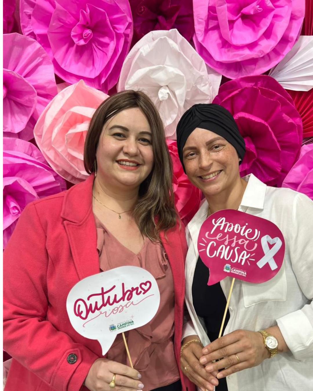 Histórias de vida e esperança marcam encontro do Outubro Rosa com servidoras de Campina Grande do Sul