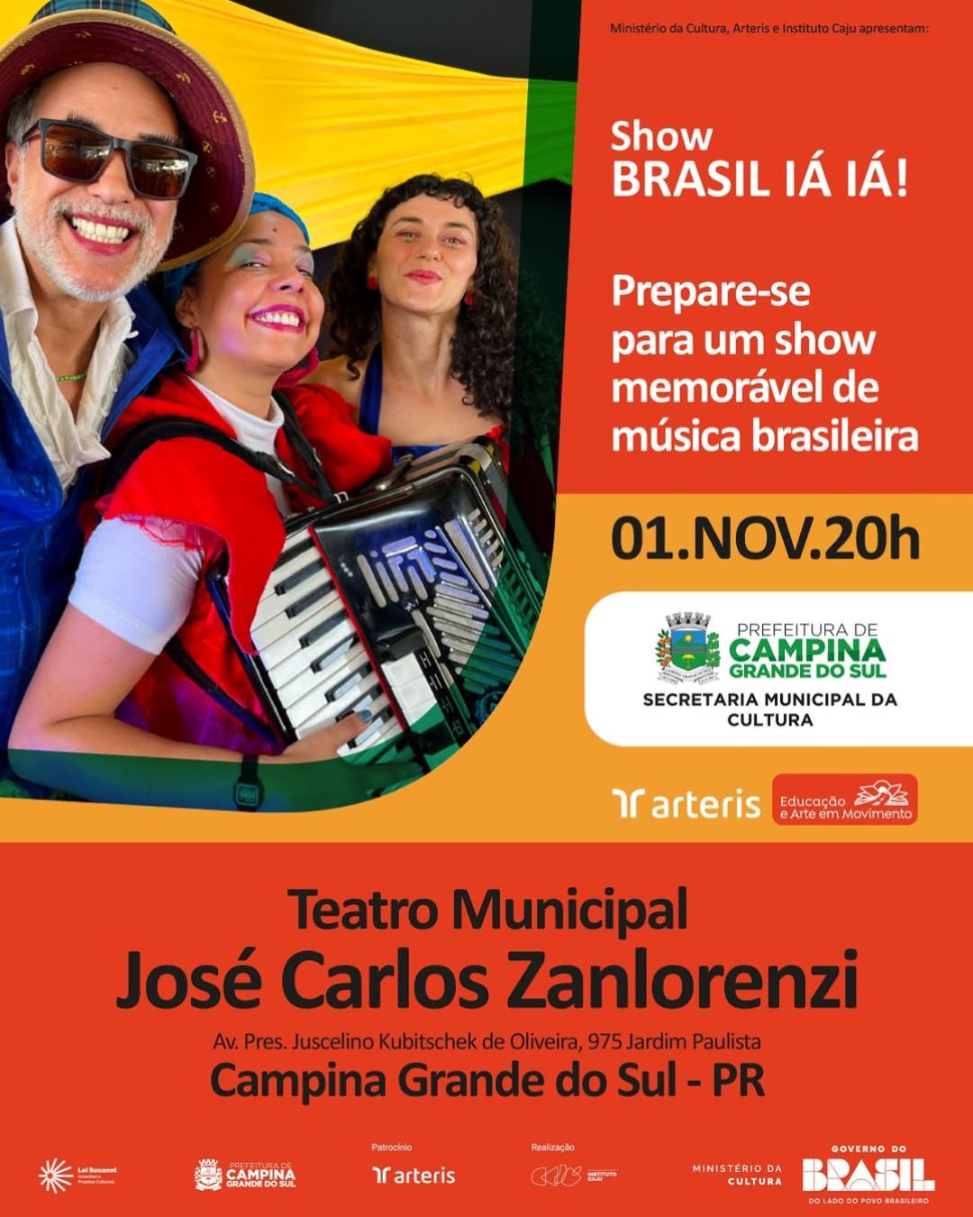 “Brasil Iá Iá!” leva cultura e alegria ao público de Campina Grande do Sul