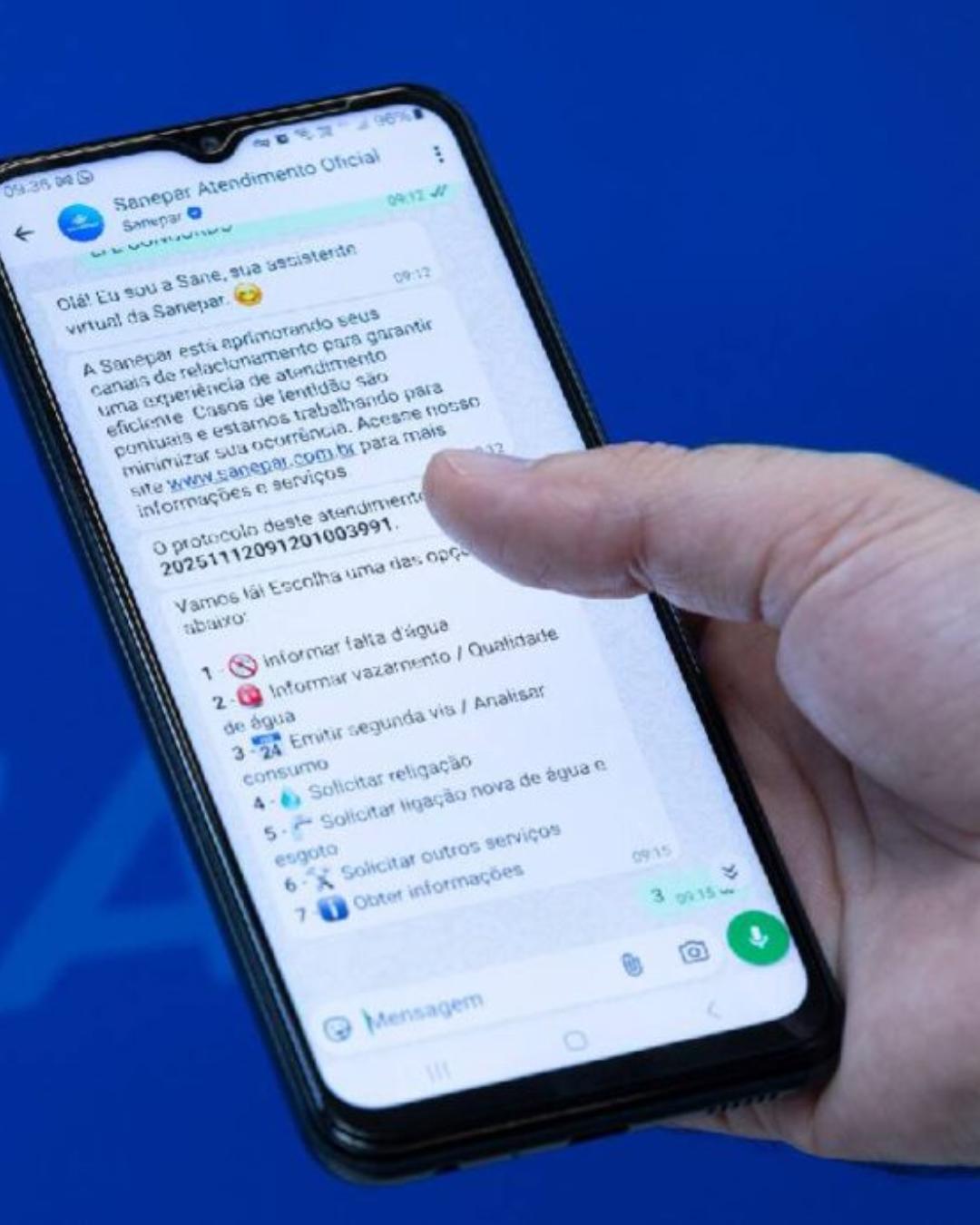 Sanepar lança renegociação de dívidas com vantagens e atendimento via WhatsApp