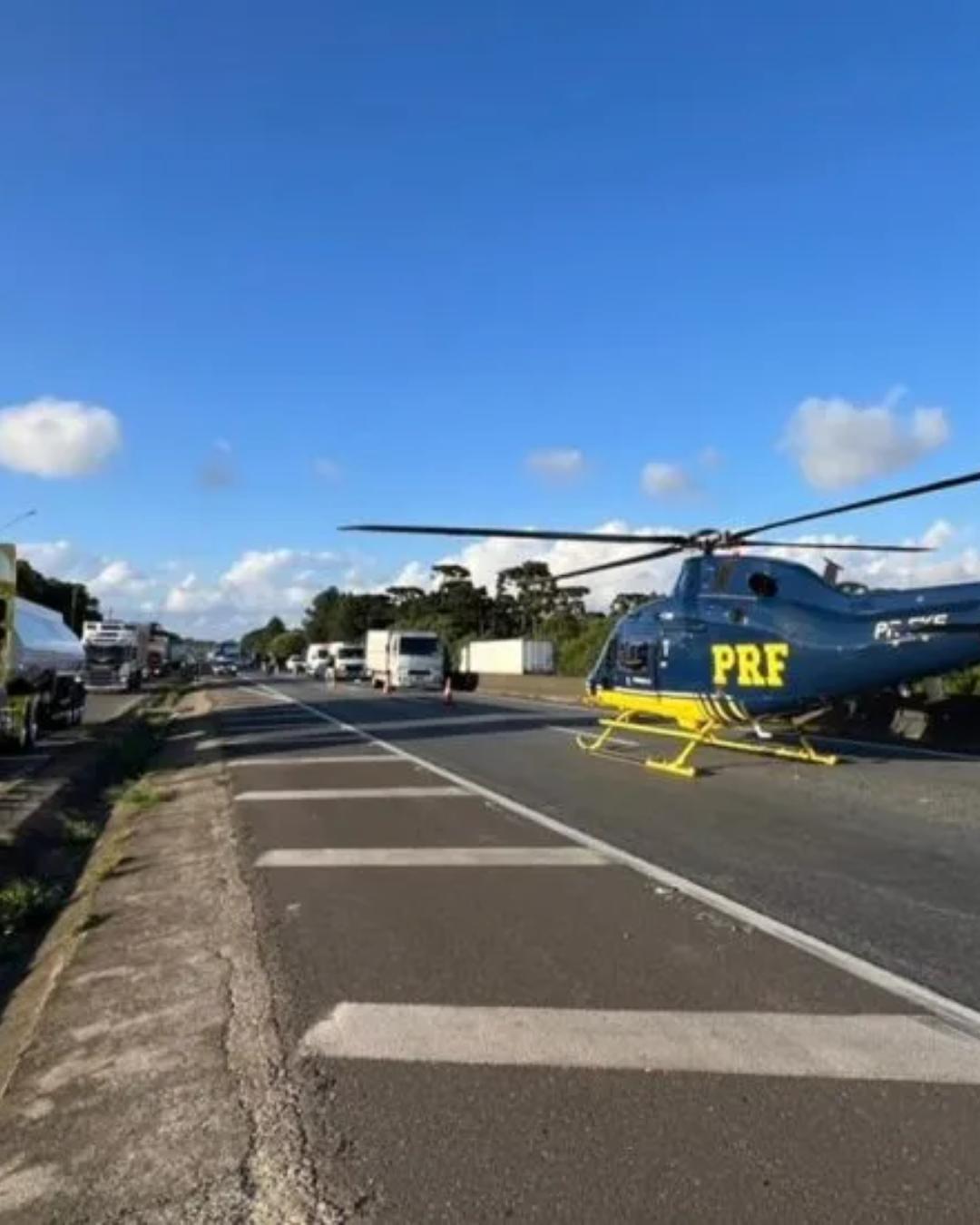 Atropelamento deixa mulher em estado grave na BR-376, em São José dos Pinhais