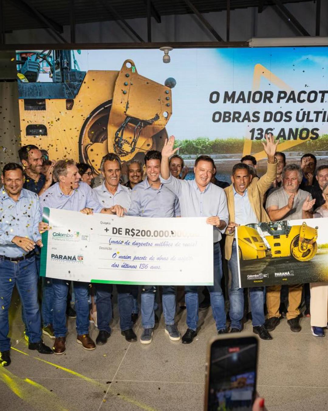 Colombo inicia série de reuniões para obras de pavimentação com investimento de R$ 200 milhões