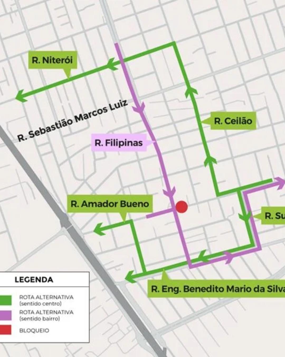 Obras do BRT no Cajuru interditam ruas e alteram tráfego em Curitiba nesta segunda-feira (5)