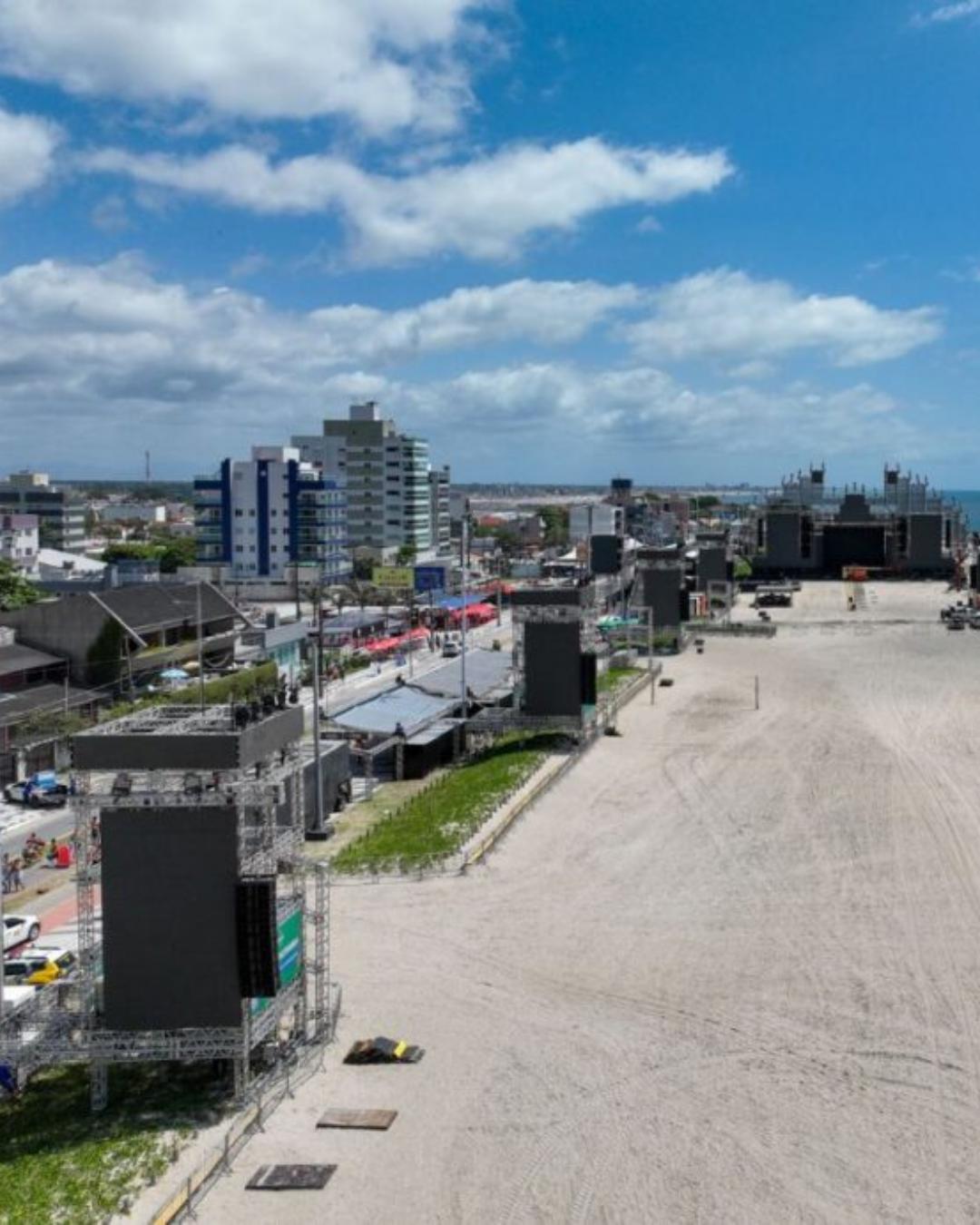 Palco do Verão Maior Paraná em Caiobá é liberado após vistorias técnicas