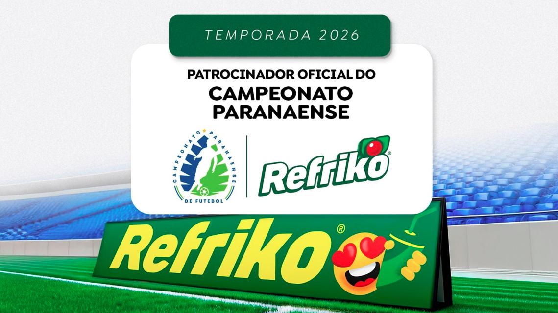 Refriko é patrocinadora oficial do Campeonato Paranaense 2026
