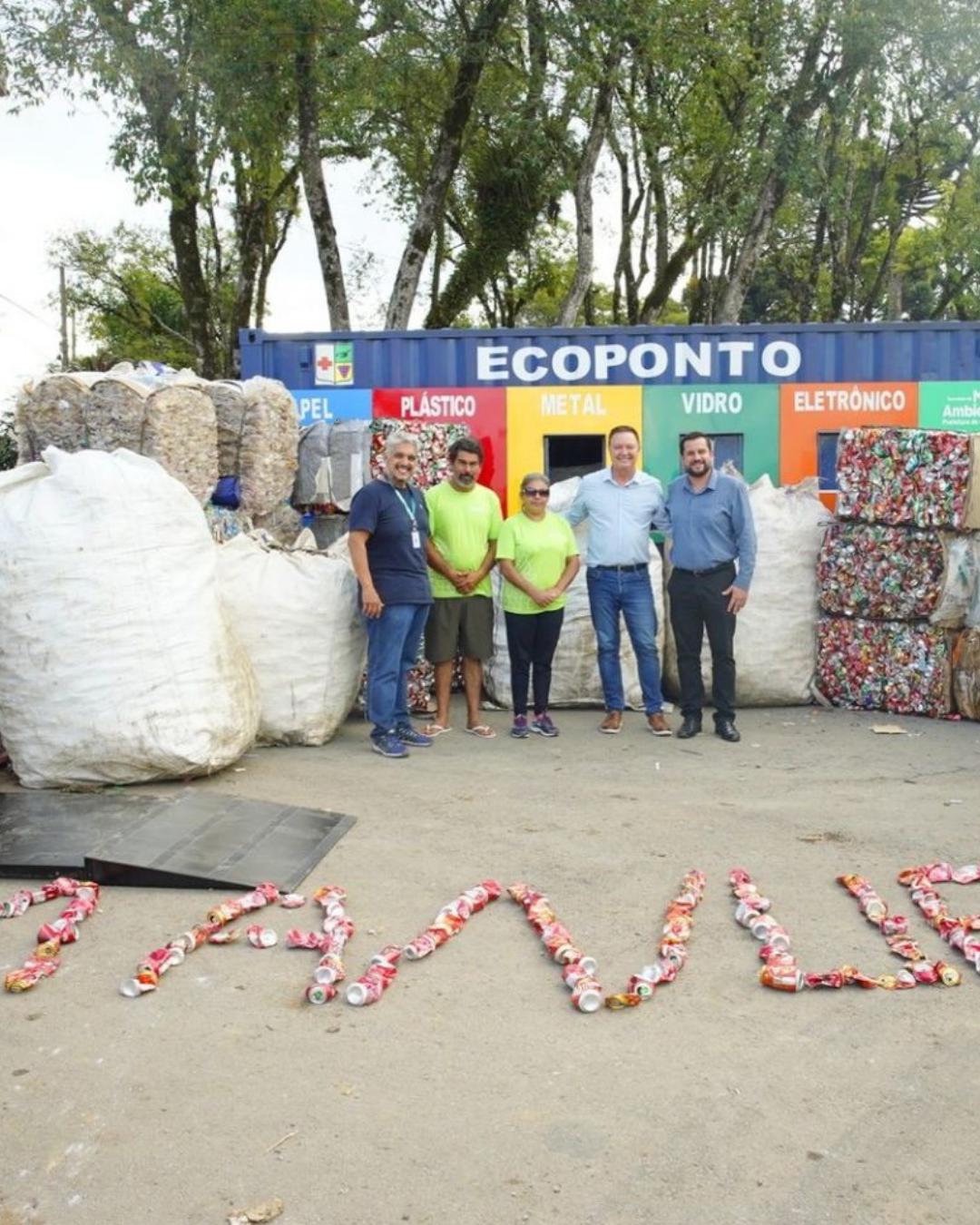 Mais de 10 toneladas de materiais foram retiradas do meio ambiente na Festa da Uva de Colombo