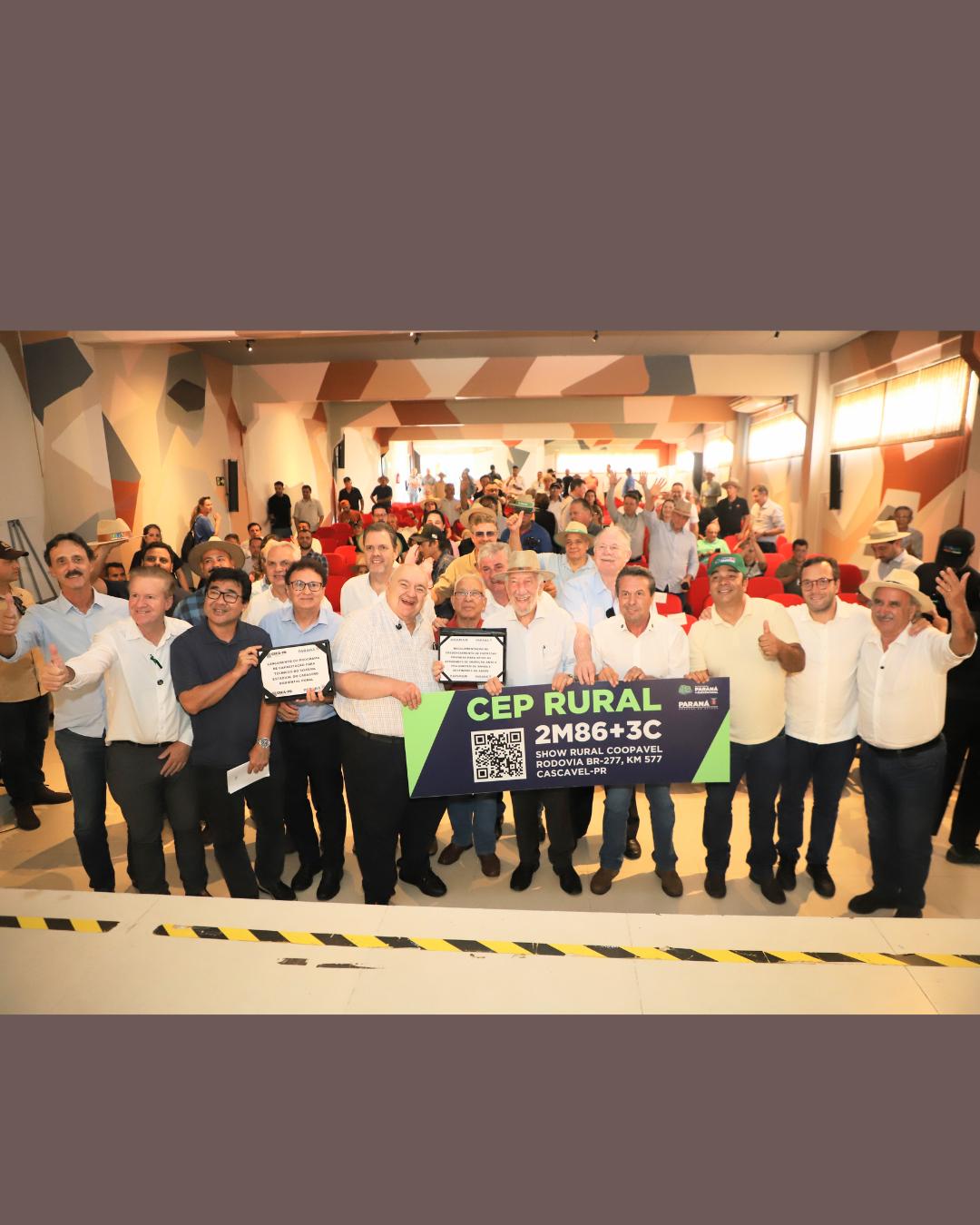 Paraná inaugura CEP Rural e sistema para rotas com tecnologia Google