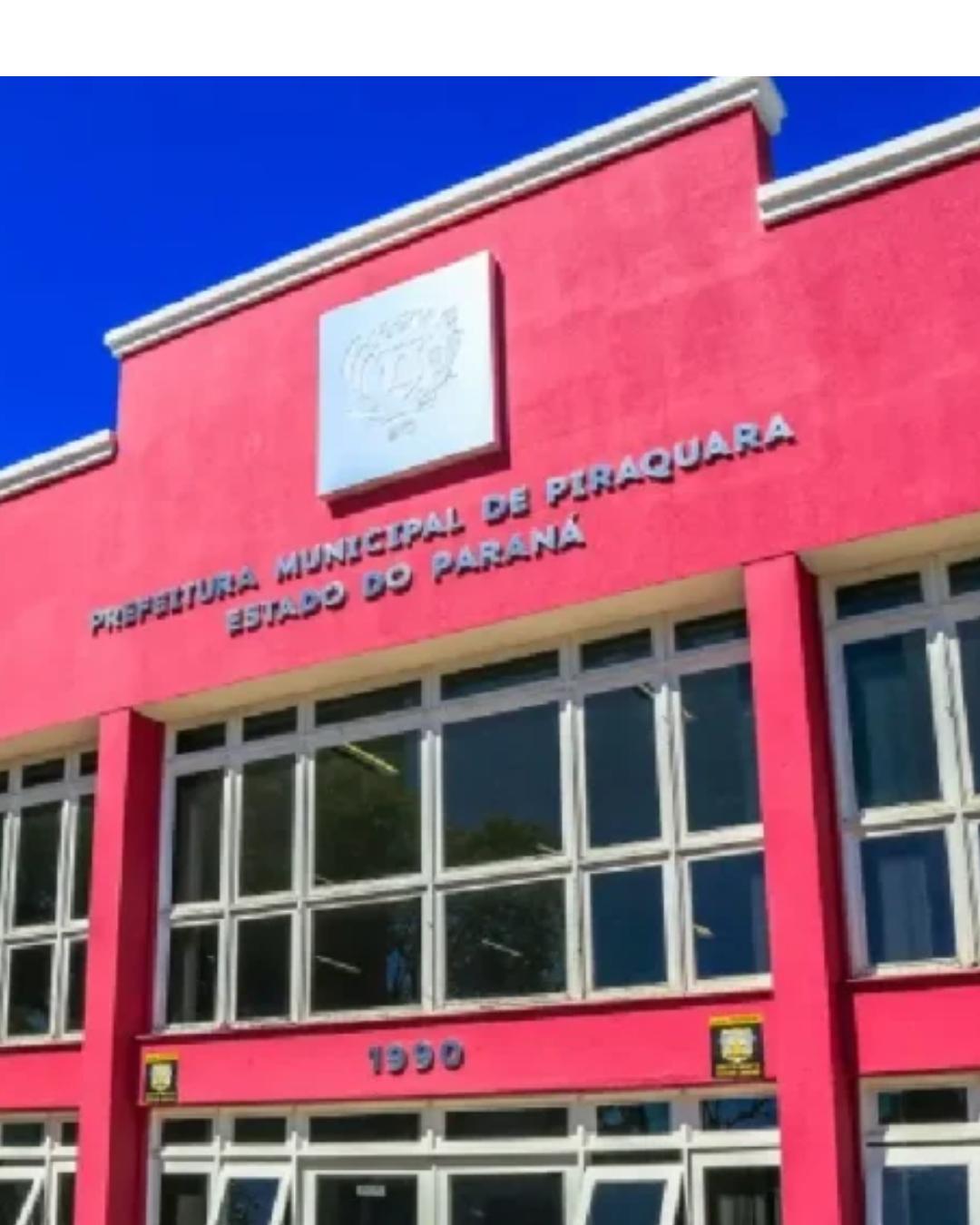 Prefeitura de Piraquara abre concurso público com 43 vagas e salários de até R$ 21,7 mil