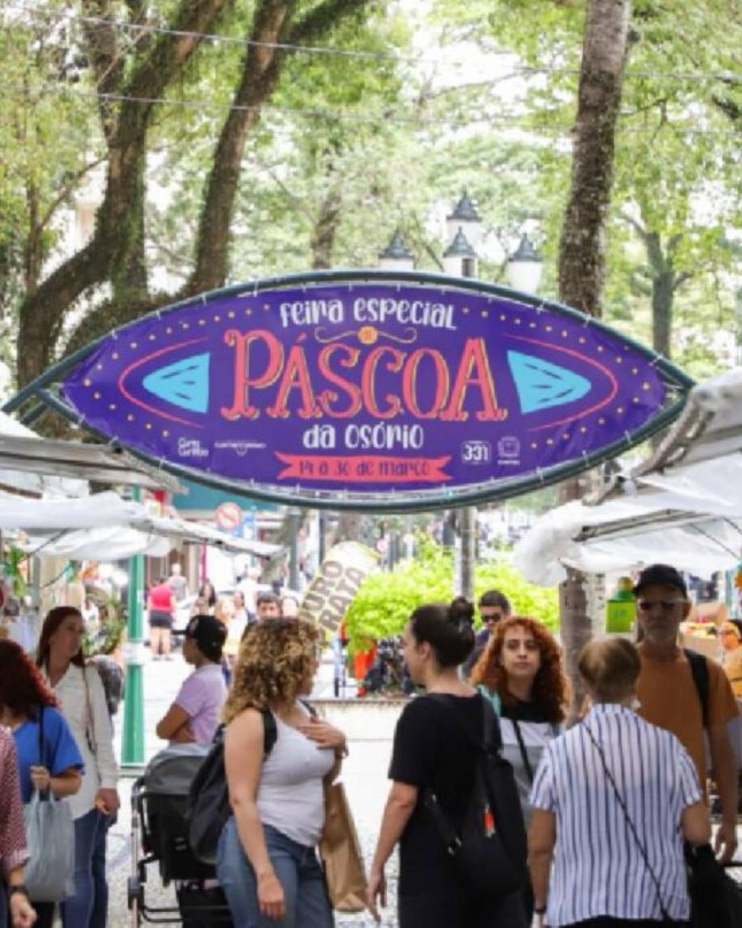 Feirinha de Páscoa volta à Praça Osório, em Curitiba, com artesanato e gastronomia