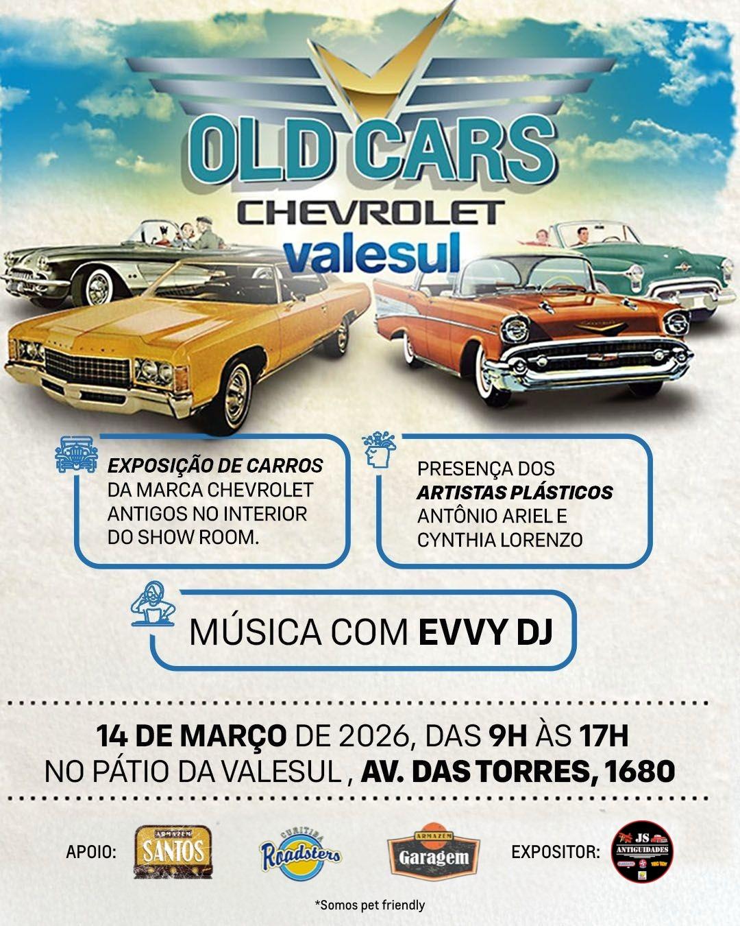 Old Cars leva mais de 100 carros clássicos para dentro de concessionária