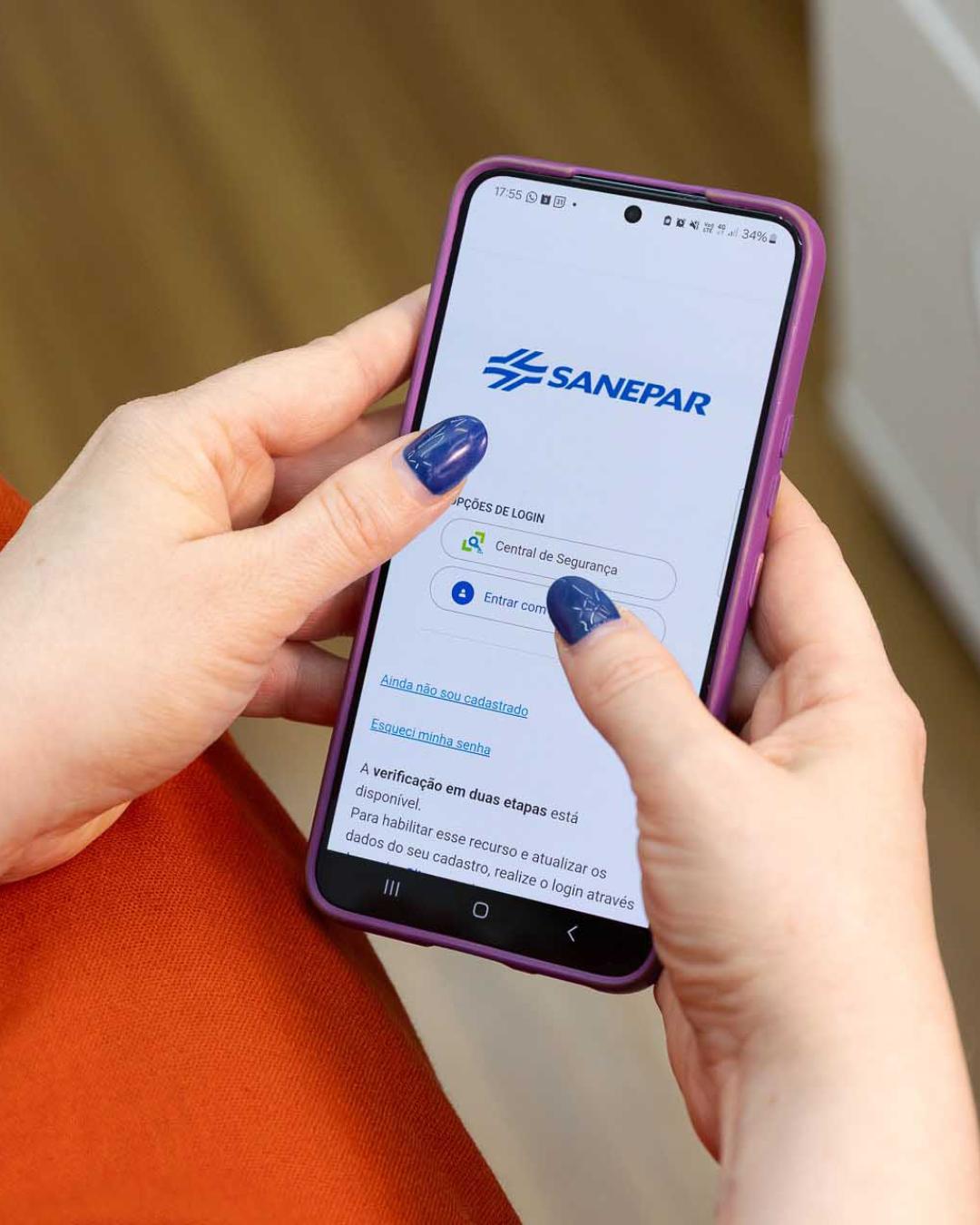 Clientes da Sanepar podem acompanhar avisos de abastecimento por SMS com atualização cadastral