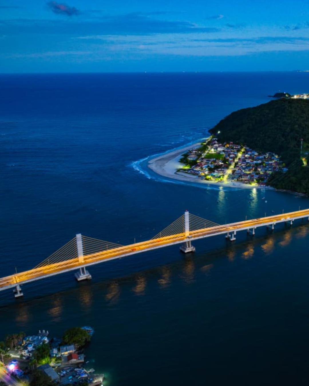 Inauguração da Ponte de Guaratuba é remarcada para sexta-feira (1º) devido à previsão de chuva no Litoral