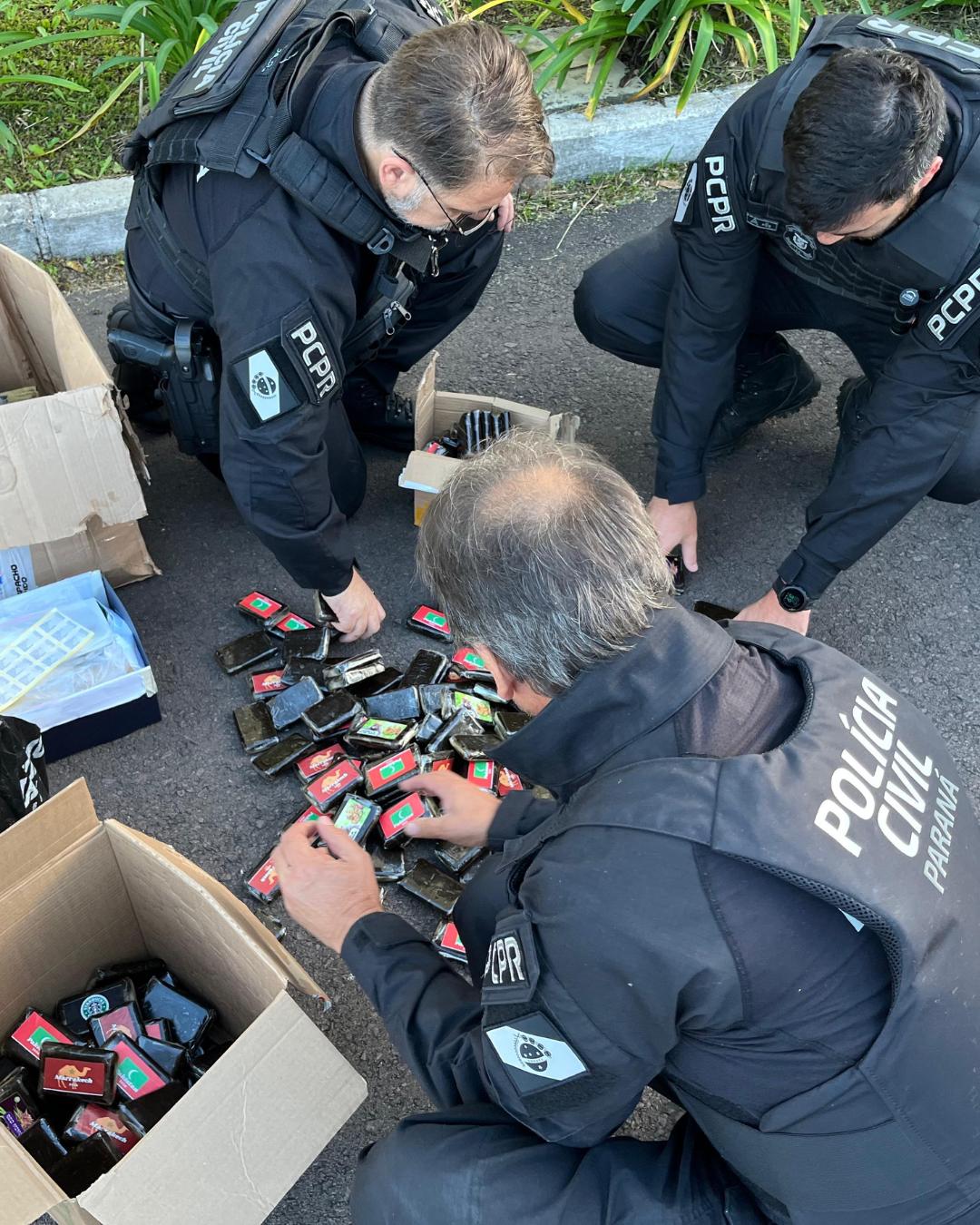 PCPR apreende 27 quilos de haxixe e prende dois suspeitos em São José dos Pinhais e região