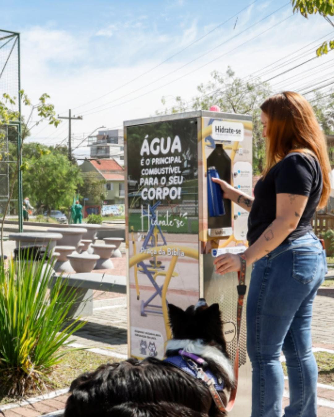 Pinhais amplia pontos de hidratação em áreas públicas e chega a nove estações