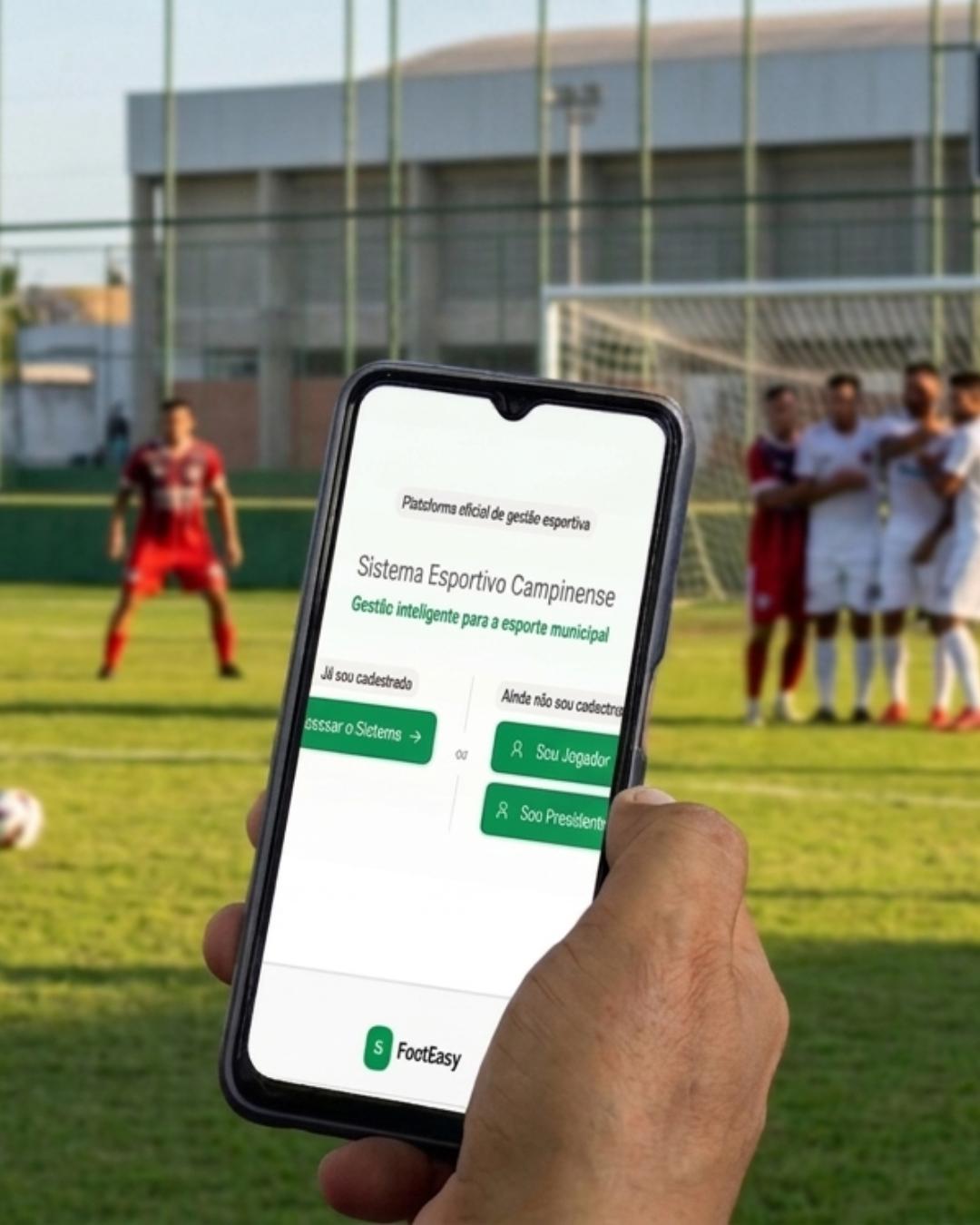 Sistema digital chega a Campina para tornar os campeonatos de futebol mais conectados e interativos